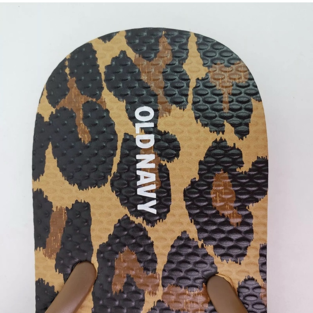 Old Navy Women's Animal Print Sandals - Brown and Black - Picture 4 of 7